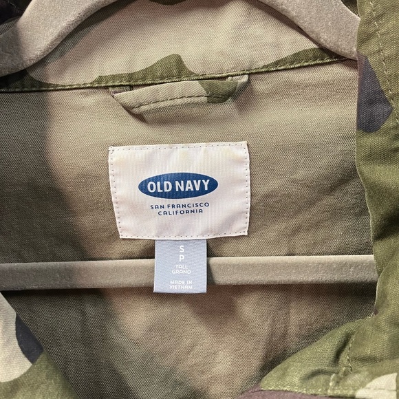 Old Navy Camo Twill Field Jacket women’s size small 100% cotton - Picture 3 of 13